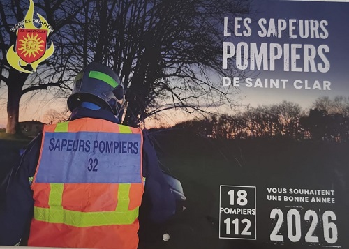 Calendrier Pompiers de Saint-Clar photo Calendrier Pompiers de Saint-Clar