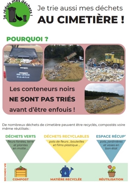 photo Tri des déchets cimetière 