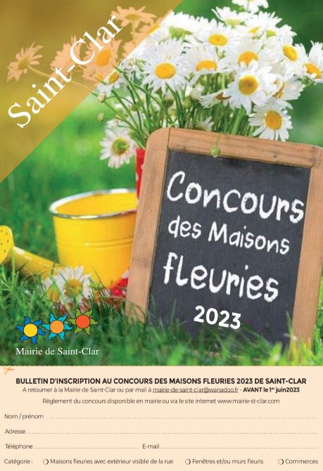 Concours Maisons Fleuries 2023 photo Concours Maisons Fleuries 2023