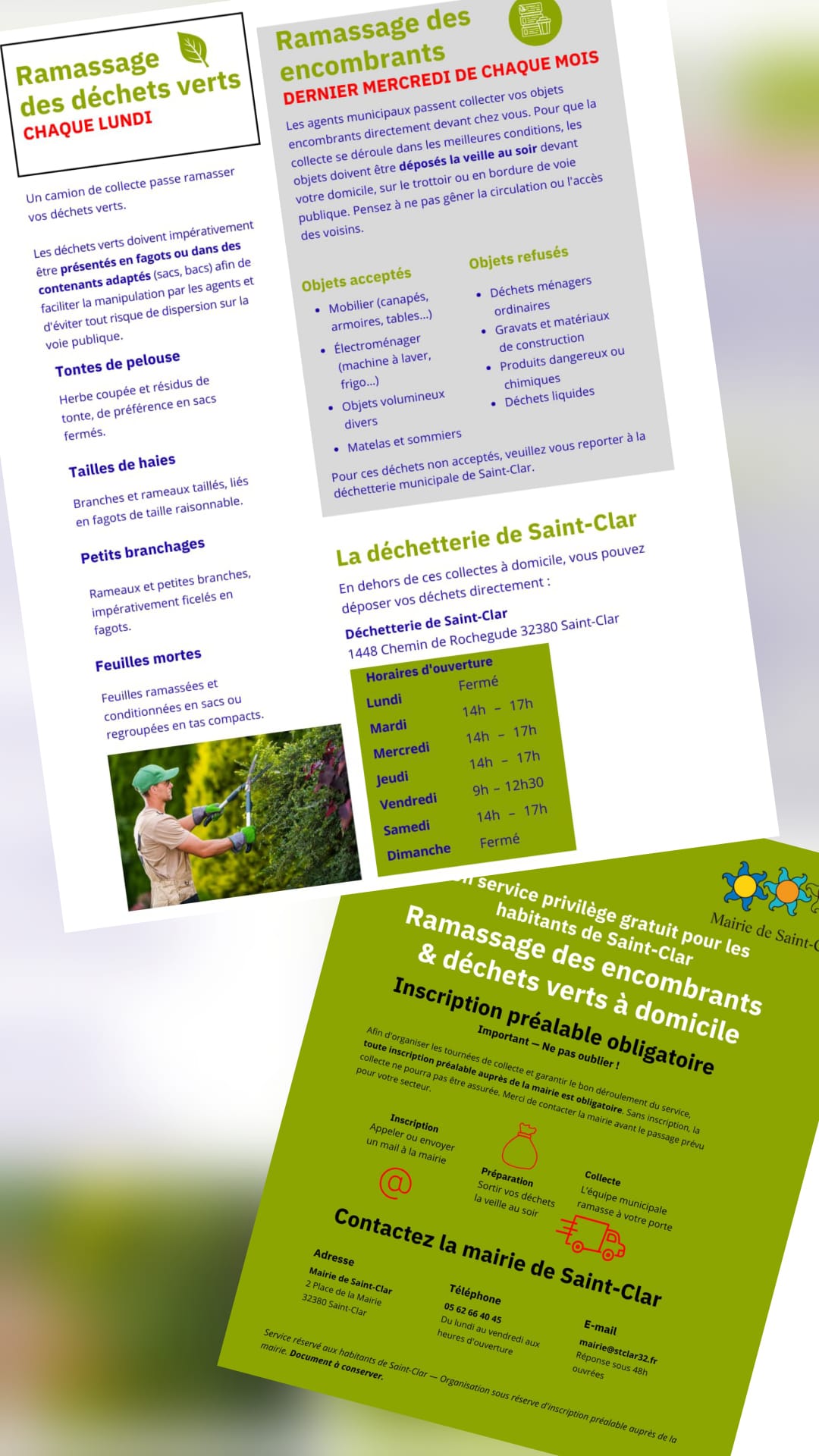 photo Ramassage des encombrants et déchets verts : un service pour les habitants