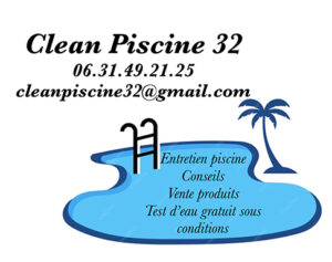 Logo CLEAN PISCINE 32- Saint-Clar – Lectoure – Fleurance